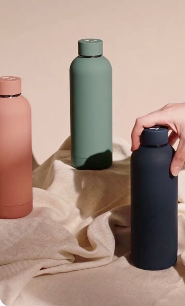 Monotone Stainless Steel Water Bottles