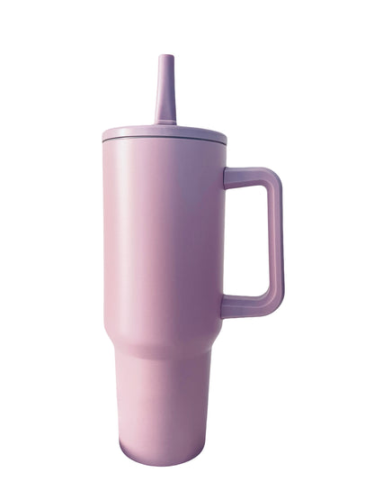 Tumbler with handle and Flip Straw |40oz